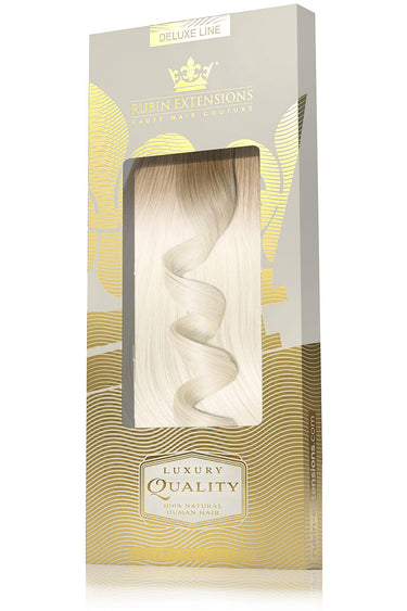 TAPE-IN EXTENSIONS Z WŁOSÓW NATURALNYCH, Krótki Odrost, Shadowed Blond – Rubin Extensions®