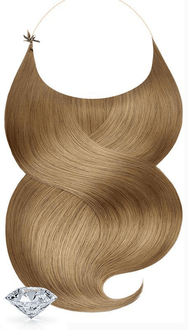 One-Piece / Halo Haarteil Extensions Jasny Brąz-Karmel – Rubin Extensions®