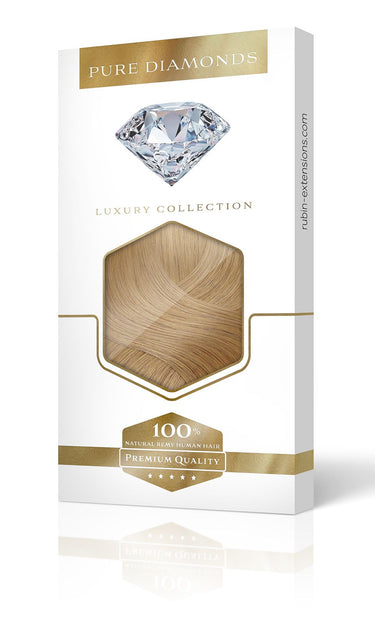 Clip-in Extensions Diamond Line Jasny Brąz-Karmel – Rubin Extensions®