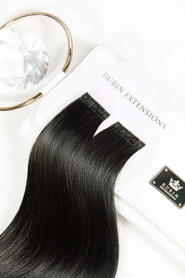 Odcień koloru – Keratin Bondings Pasma Włosów Czarny-Brąz Pro Deluxe Line – Rubin Extensions®