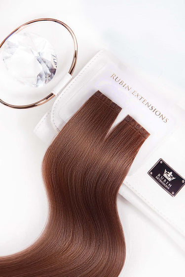 Opakowanie prezentowe – Keratin Bondings Pasma Włosów Mahoniowy-Brąz Premium Line – Rubin Extensions®