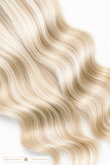 Clip-in Extensions Diamond Line Złoty Blond & Platynowy Blond – Rubin Extensions®