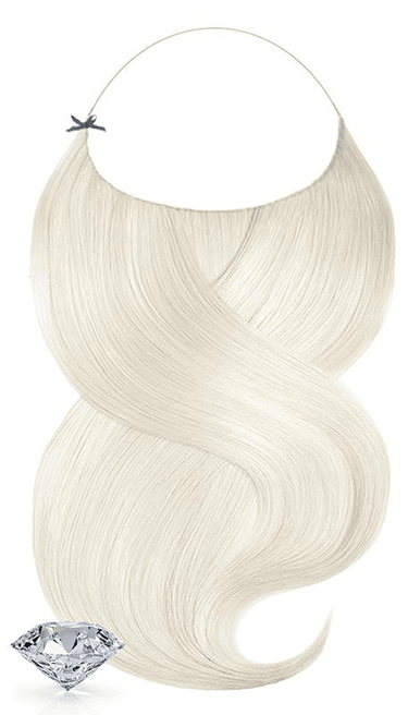 One-Piece / Halo Haarteil Extensions Platynowy Blond – Rubin Extensions®
