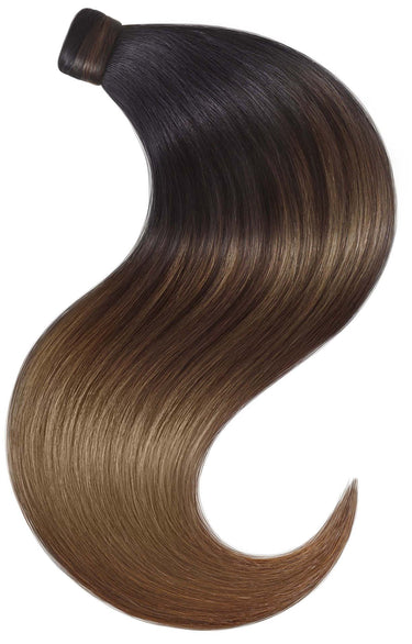 PONYTAIL LUXURY EXTENSIONS Sombre Czarny & Czekoladowy-Ciemny Brąz – Rubin Extensions®