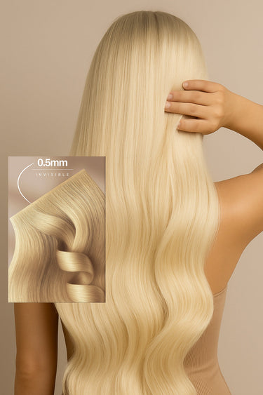 Odcień koloru – Rubin Extensions Clip-in Extensions – 100 % z Włosów Naturalnych - Ciemny Blond – Diamond Line – Rubin Extensions®