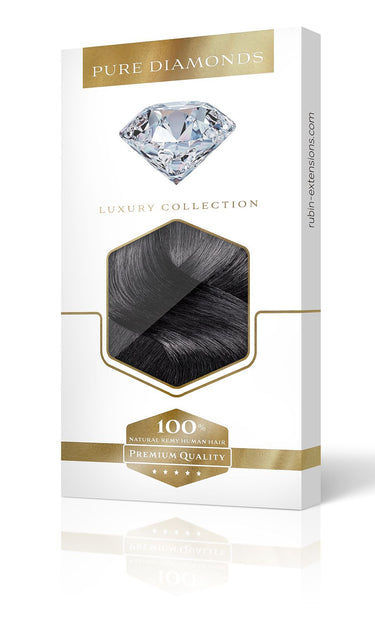 Clip-in Extensions Czarny Luxury Pure Diamond Line – Rubin Extensions®