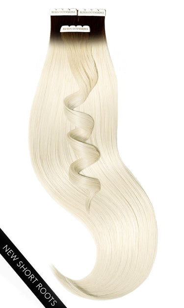 TAPE-IN EXTENSIONS INVISIBLE Czarny-Brąz & Platynowy Blond – Rubin Extensions®