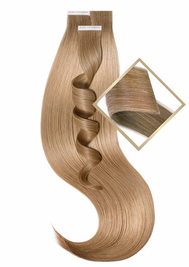 Zastosowanie – TAPE-IN EXTENSIONS INVISIBLE Jasny Brąz-Karmel – Rubin Extensions®