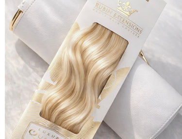 Opakowanie prezentowe – Keratin Bondings Pasma Włosów Miodowy Blond Premium Line – Rubin Extensions®