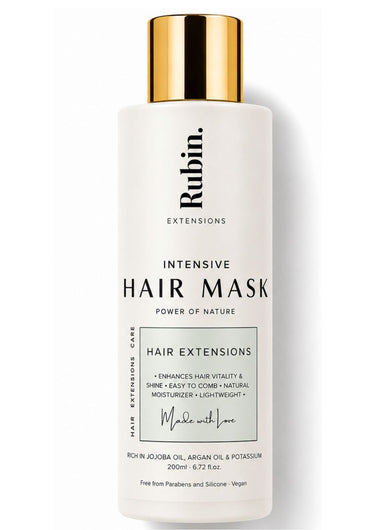 Intensywna-Maska do Włosów Głęboka Pielęgnacja dla gładkie i nawilżone Włosy 200ml NEW – Rubin Extensions®