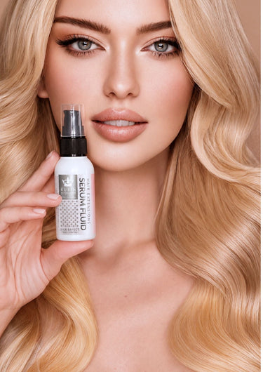 Hair Extensions Serum Fluid - Jedwabny Effect & Frizz Control – Rubin Extensions®