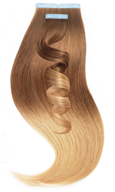 PREMIUM LINE Złoty Brąz & Miodowy Blond Tasmy Przedłużanie włosów