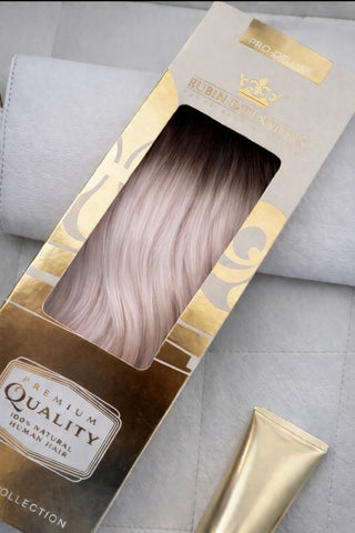 Echthaar Tressen Extensions Premium