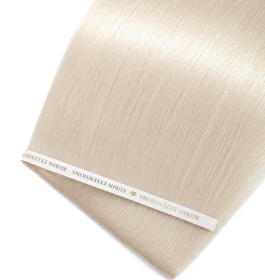 Tresy Włosów - Genius Wefts-Tape-in z Włosów Naturalnych Extensions Platynowy Blond Premium Line – Rubin Extensions®