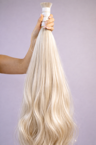 ROHHAAR | Schnitt Haar  Extensions - Excellence Line - Hellblond