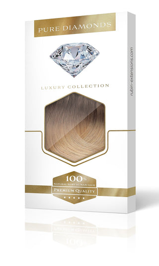 Rubin Extensions ® Clip-in Włosy naturalne - Caramel Mocha (Linia Invisible)