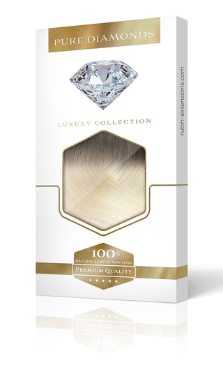 Rubin Extensions Clip-in - 100% włosów ludzkich - Cieniowany blond – Diamond Line