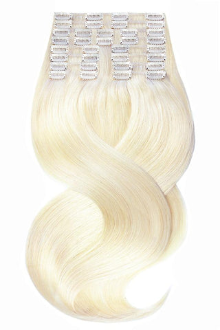 Clip-In Echthaar Extensions Goldblond | Rubin Extensions - Deluxe Line