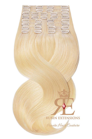 Clip-In Echthaar Extensions Honigblond | Rubin Extensions - Deluxe Line
