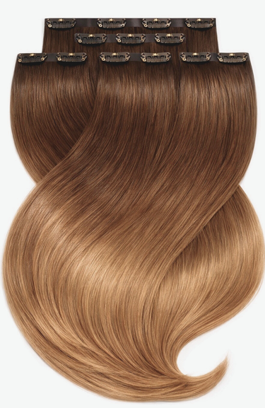 Rubin Extensions Clip-in Extensions – 100 % z Włosów Naturalnych - Ciemny Blond – Diamond Line – Rubin Extensions®