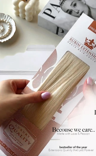Premium Tape-in Goldblond Extensions