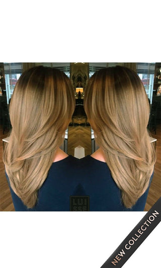 PRZEDŁUŻKI CLIP-IN LUKSUSOWE Apron Roots Czarny Brąz & Karmelowy Brąz