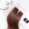 Opakowanie prezentowe – Keratin Bondings Pasma Włosów Mahoniowy-Brąz Premium Line – Rubin Extensions®