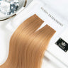 Keratin Bondings Pasma Włosów Jasny Brąz-Karmel Premium Line – Rubin Extensions®
