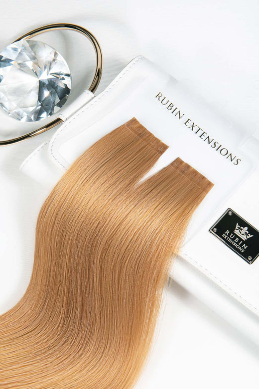 Keratin Bondings Pasma Włosów Jasny Brąz-Karmel Premium Line – Rubin Extensions®