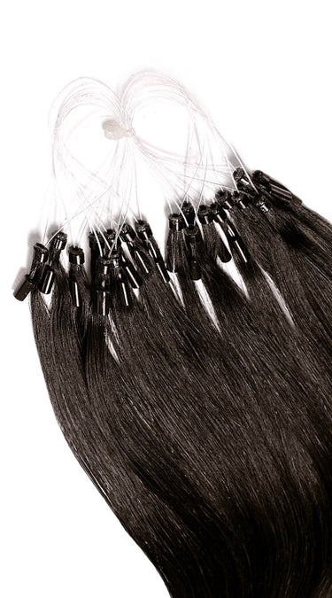 Zdjęcie z bliska – PRO DELUXE LINE Czarny-Brąz – Rubin Extensions®