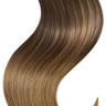 Rubin Extensions Ponytail z 100% z Włosów Naturalnych 56cm - Czekoladowy-Ciemny Brąz & Jasny Brąz Karmel – Rubin Extensions®