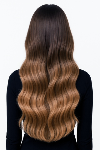 Rubin Extensions Przedłużki Clip-in – 100% naturalne włosy – Ciemny blond – Diamond Line