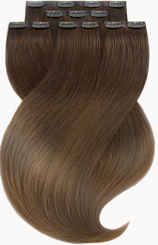 Przedłużki Clip-in Diamond Line Złoty Brąz