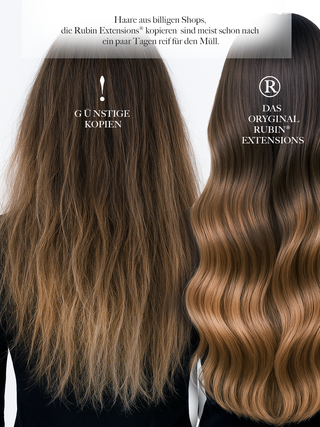 Rubin Extensions ® Clip-in Włosy naturalne - Caramel Mocha (Linia Invisible)