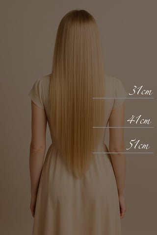 Rubin Extensions Przedłużki Clip-in – 100% naturalne włosy – Brudny blond – Diamond Line