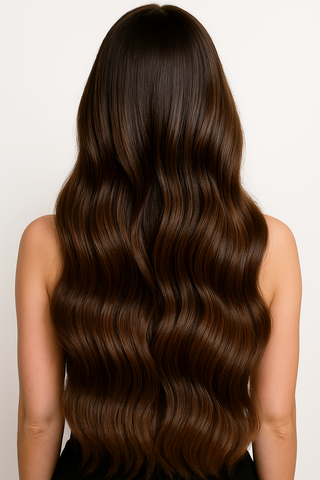 ROHHAAR  Haar Extensions - Excellence Line - Kastianien-Dunkelbraun