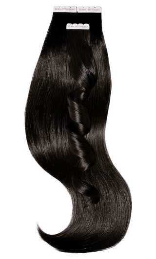 EXCELLENCE LINE INVISIBLE TAPE-IN EXTENSIONS  Virgin Schwarz-Braun