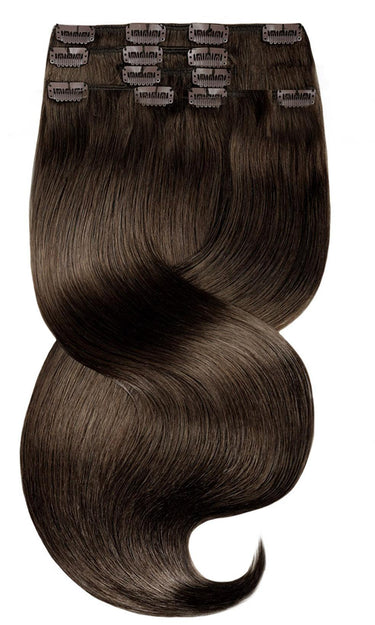 CLIP-IN EXTENSIONS Czekoladowy-Ciemny Brąz Fashion Line – Rubin Extensions®