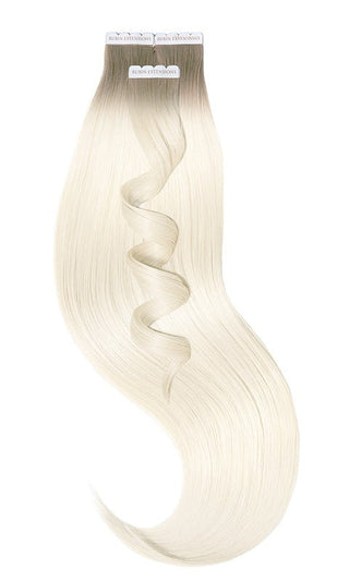 TAPE-IN EXTENSIONS ECHTHAAR, Kurzer Ansatz , Naturgoldbraun & Hellblond