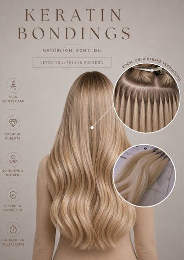 Zdjęcie z bliska – ROHHAAR Włosy Extensions - Excellence Line - Czarny-Brąz – Rubin Extensions®