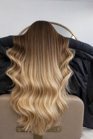 Włosy Clip-in 100% Naturalne |  Czekoladowy Brąz & Platynowy Blond Fashion Line