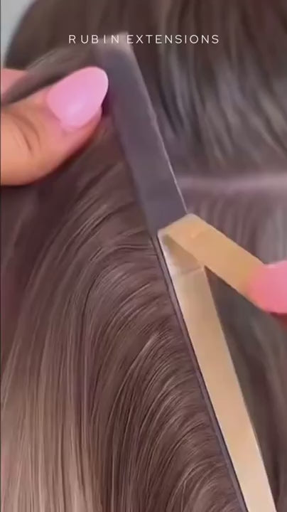 Wie werden  Haartressen Extensions (Invisible Weft, Hair Wefts) eingesetzt und befestigt.MP4