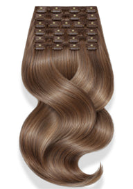 Rubin Extensions — Clip-In z Włosów Naturalnych Extensions  Naturalny-Złoty Brąz Deluxe Line