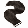 Rubin Extensions — Tresy Włosów - Genius Wefts -Tape-in z Włosów Naturalnych Extensions  Czarny-Brąz | Rubin Extensions - Premium Line