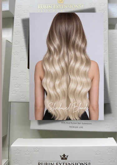 Rubin Extensions — Rubin Extensions Clip-in - 100 % z Włosów Naturalnych - Shadowed Blond – Diamond Line