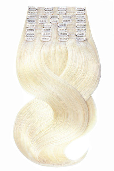 LINIA DELUXE Złoty Blond Przedłużanie włosów Remy Clip-in