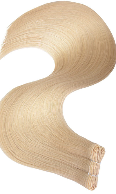 Tresy PRO DELUXE Miodowy Blond Flat Weft Przedłużanie włosów