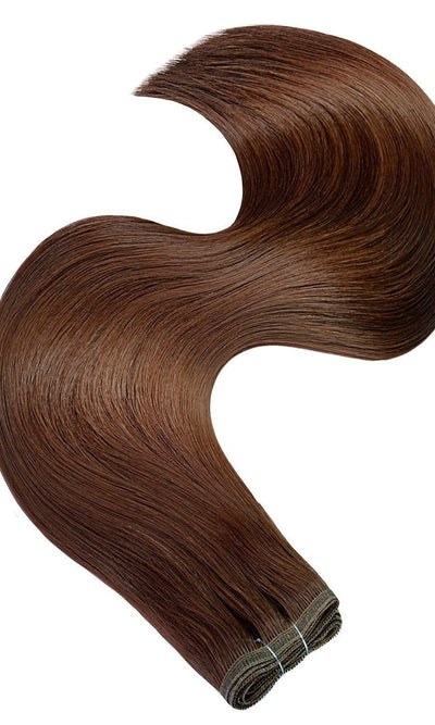 Tresy DELUXE Mahoń - Flat Weft Przedłużanie włosów