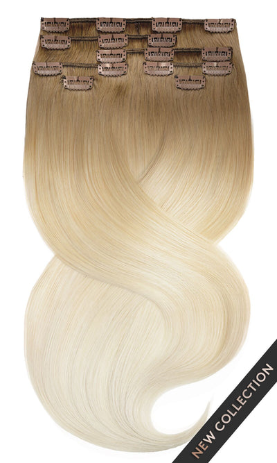 FASHION OMBRÉ LINE Złoty Brąz i Jasny Blond Włosy Clip-In Doczepiane