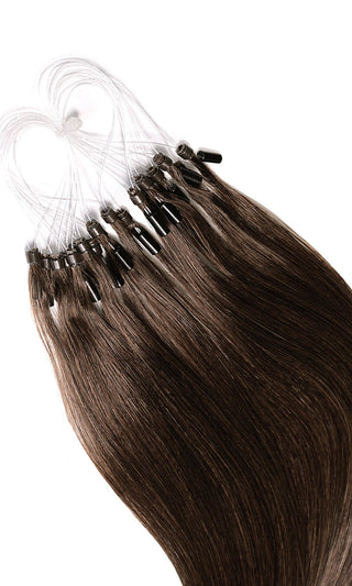 PRO DELUXE LINE Schoko-Dunkelbraun Microring Extensions